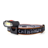 Фонарь для кепки "Сибирский Следопыт-Протон" 1 СОВ+2 LED, аккум. 220В, USB