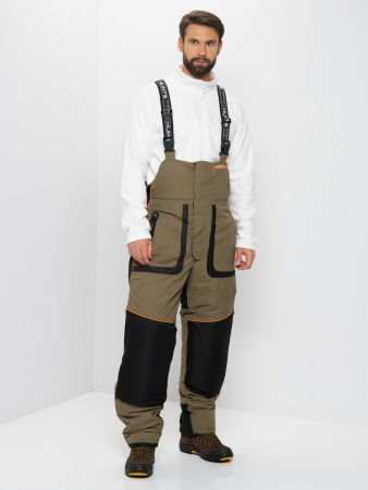 Костюм зимний Siberia LUX ткань Breathable цвет Хаки/Черный (Размер: 48-50, Рост: 170-176)